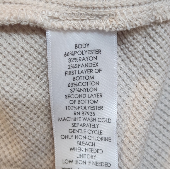 LOGO Women's Cream Cardigan with Lace Trim - Picture 4 of 4